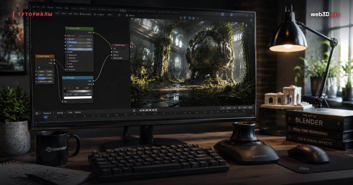 Blender для начинающих: как создать первую 3D модель с нуля за один вечер