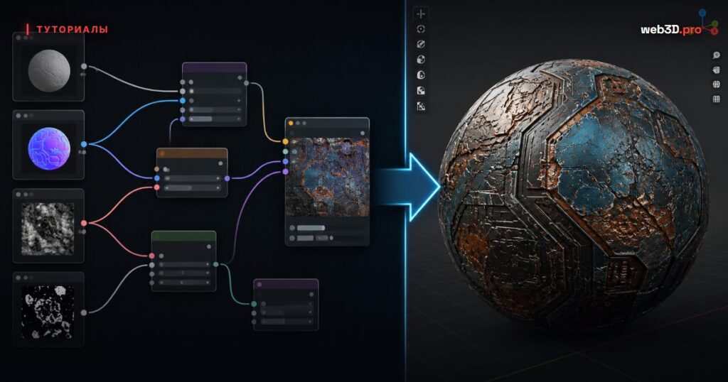 Процедурные текстуры в Blender: мастер-класс по нода-редактору