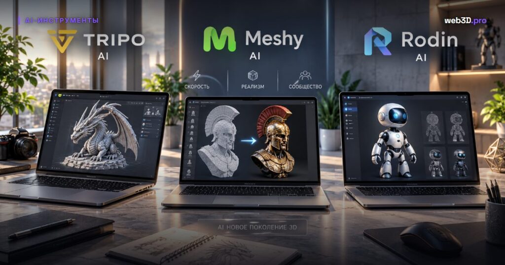 TripoSR и Meshy AI: генерация 3D-моделей из одной фотографии в 2026 году