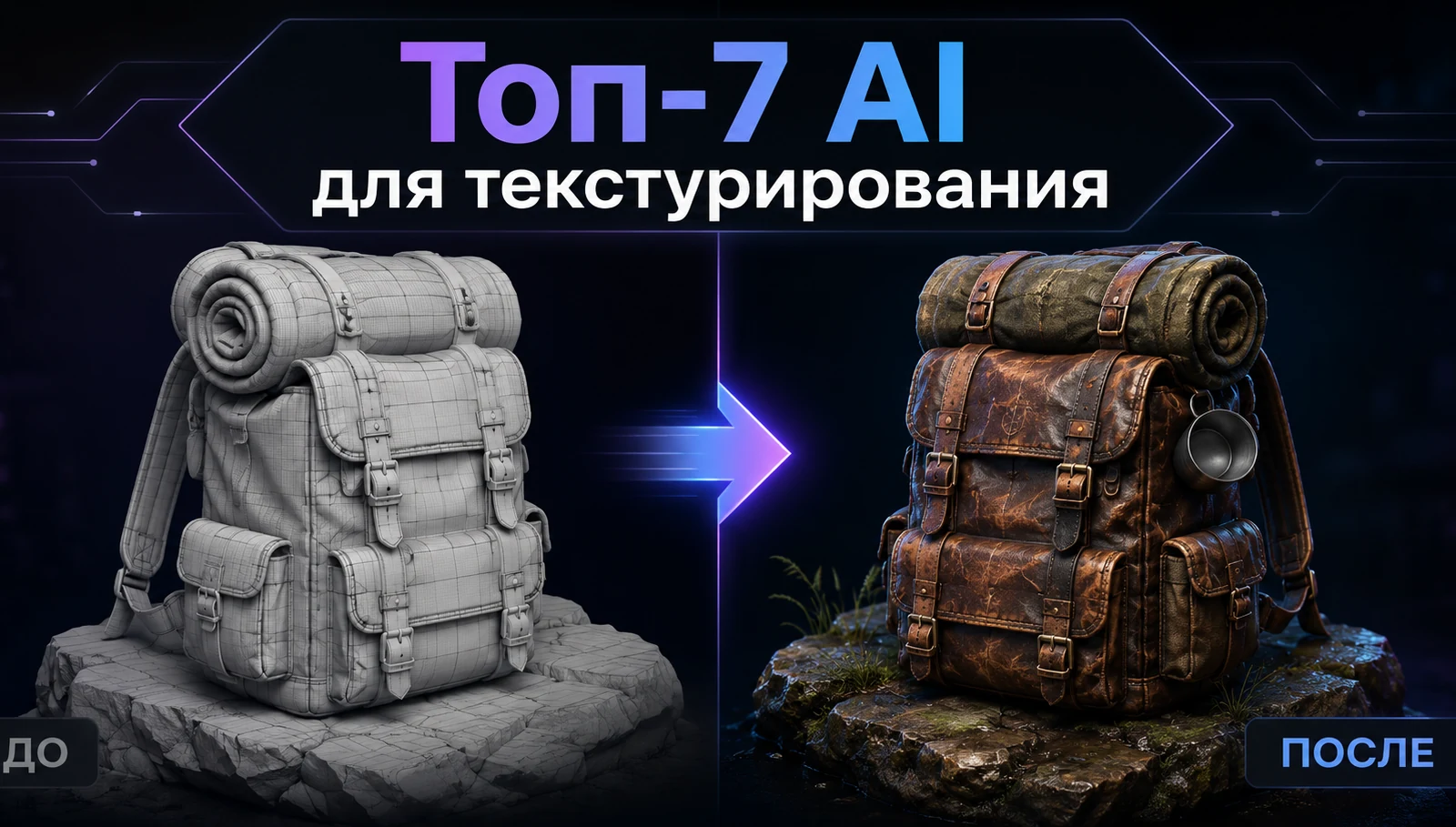 Топ-7 AI-инструментов для автоматического текстурирования 3D-моделей