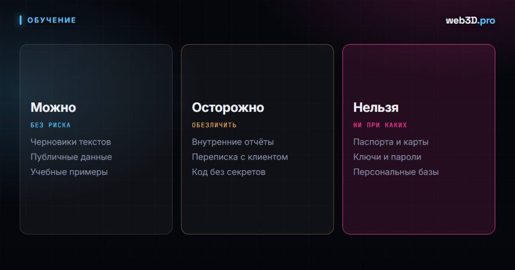 Безопасность данных при использовании ИИ: что нужно знать
