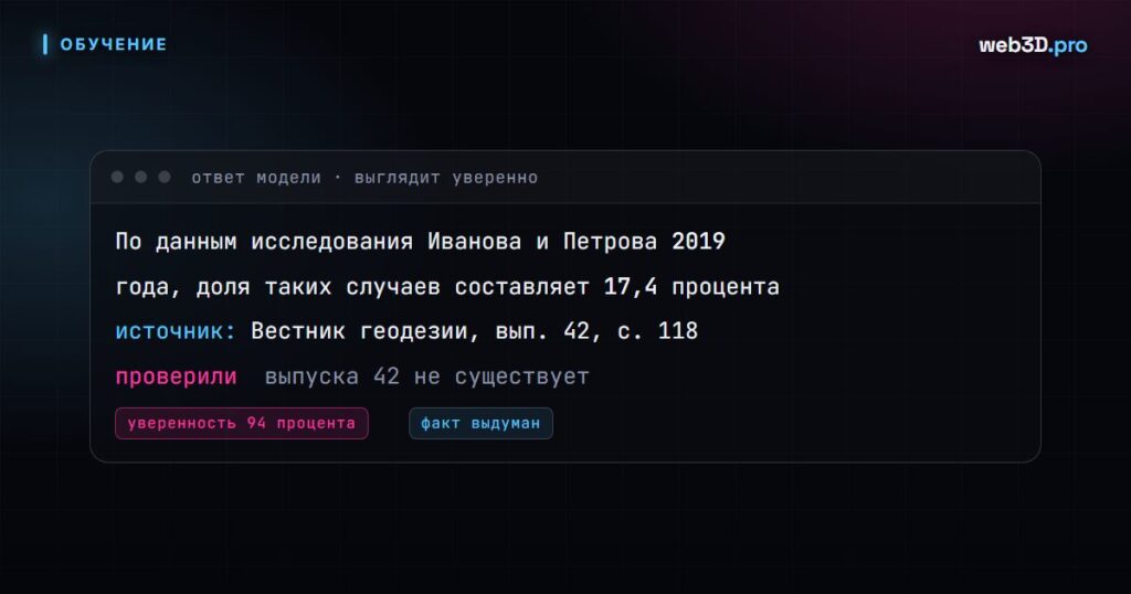 Галлюцинации нейросетей: почему AI врёт и как не попасться