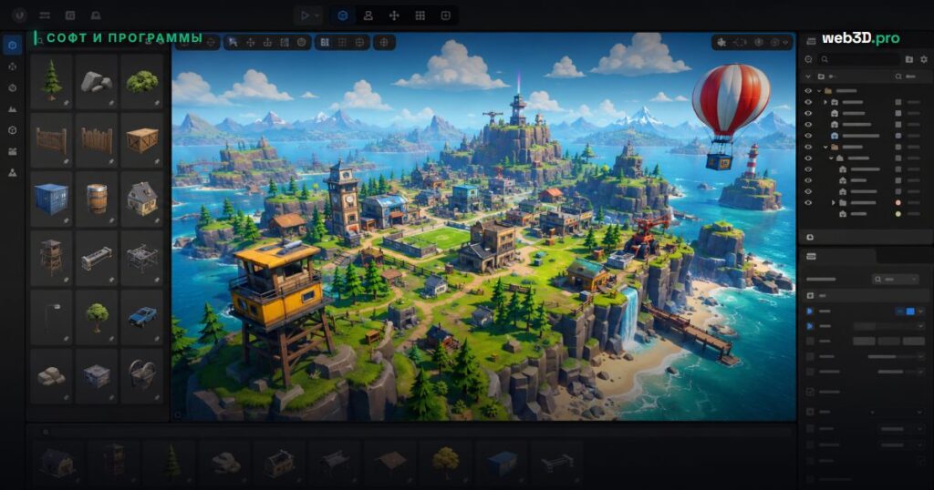 Houdini + UE5 пайплайн: процедурные ассеты для игр