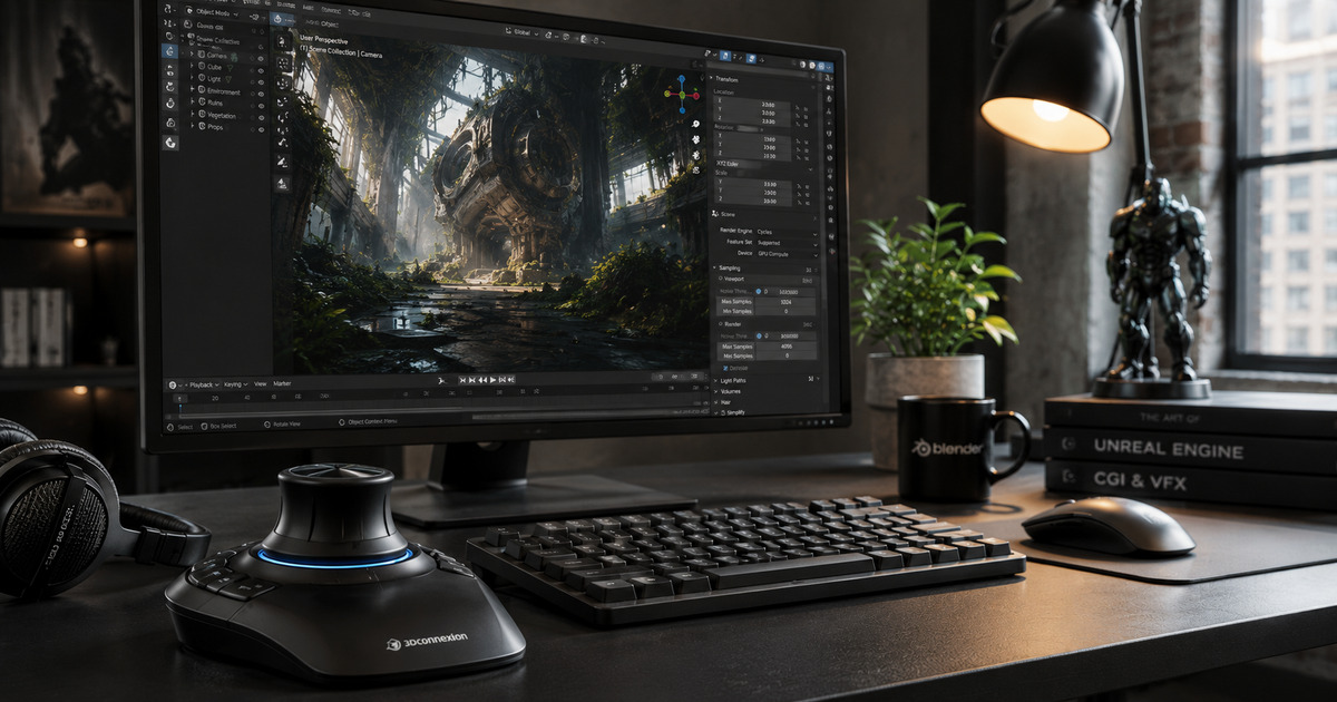 Cycles X 2026: ускоряем рендер в Blender без потери качества