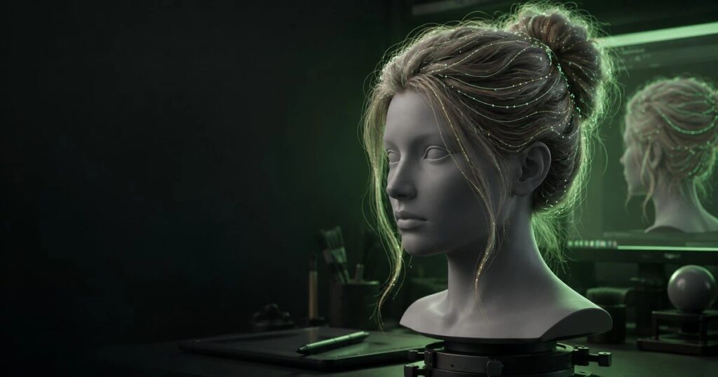 Волосы в Blender 4.x: новая система груминга по шагам