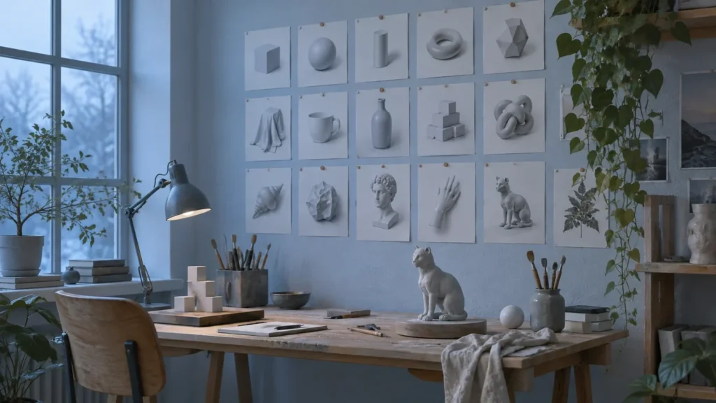 Серия ежедневных работ на стене. Ежедневная практика в 3D: челленджи, которые дают результат