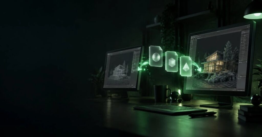 Datasmith, FBX и glTF: чем переносить сцену в UE5