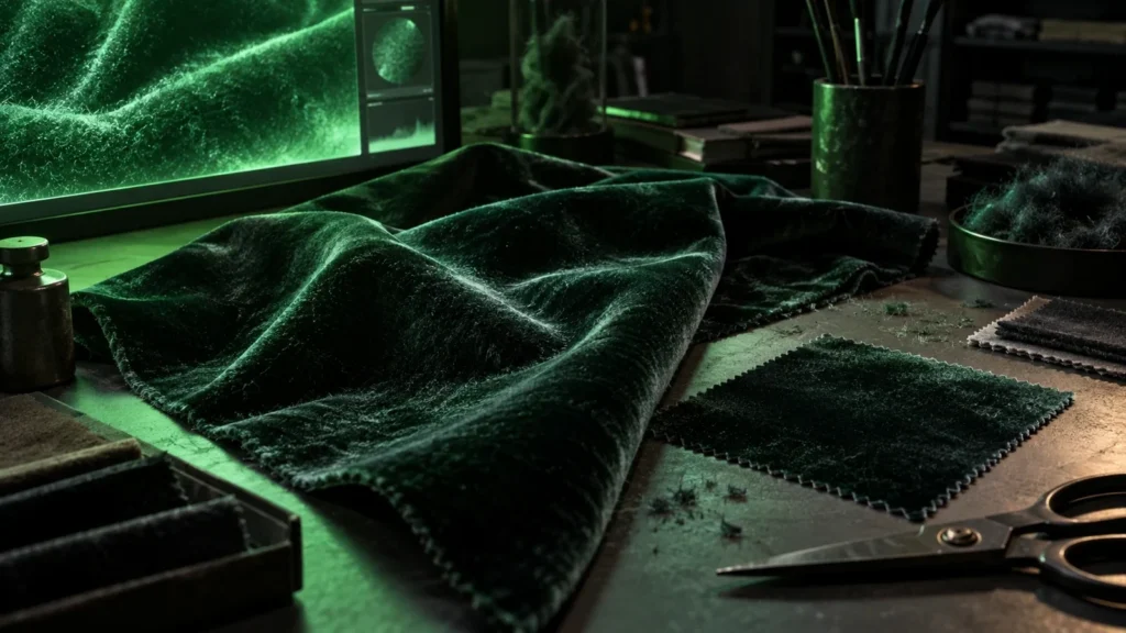 Ткань с ворсом при скользящем свете. Материал ткани в Blender: ворс, нити и отклик на свет