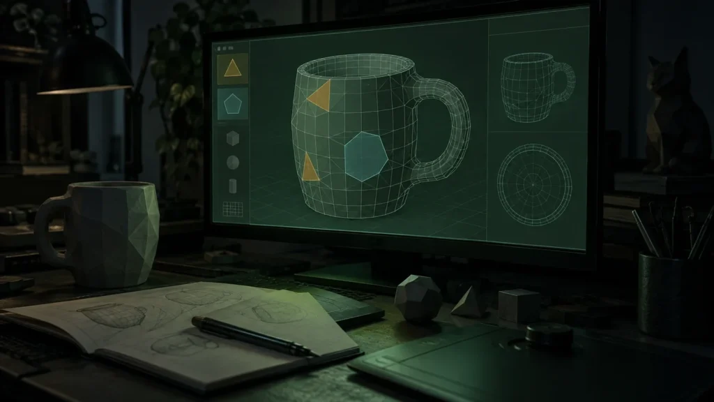 Сетка с треугольниками и многоугольниками. Треугольники и n-gon в Blender: когда мешают и как убрать